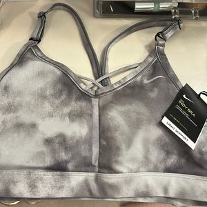 Light support racer back Nike sports bra, Indy. Dri-fit. Large